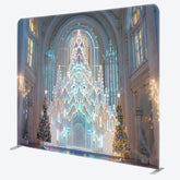 Aperturee - Aperturee Trees Luxury Ice Palace Tension Fabric Backdrop